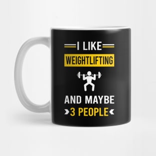 3 People Weightlifting Lifting Mug